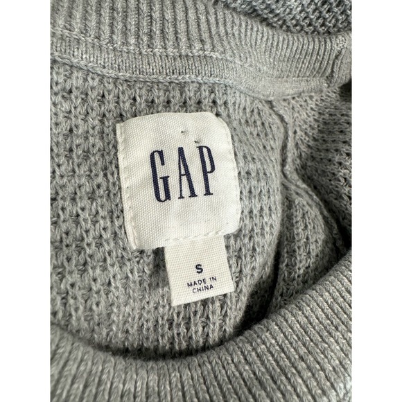 Gap Men's‎ Sweater Kint Grey Size Small - Picture 3 of 3